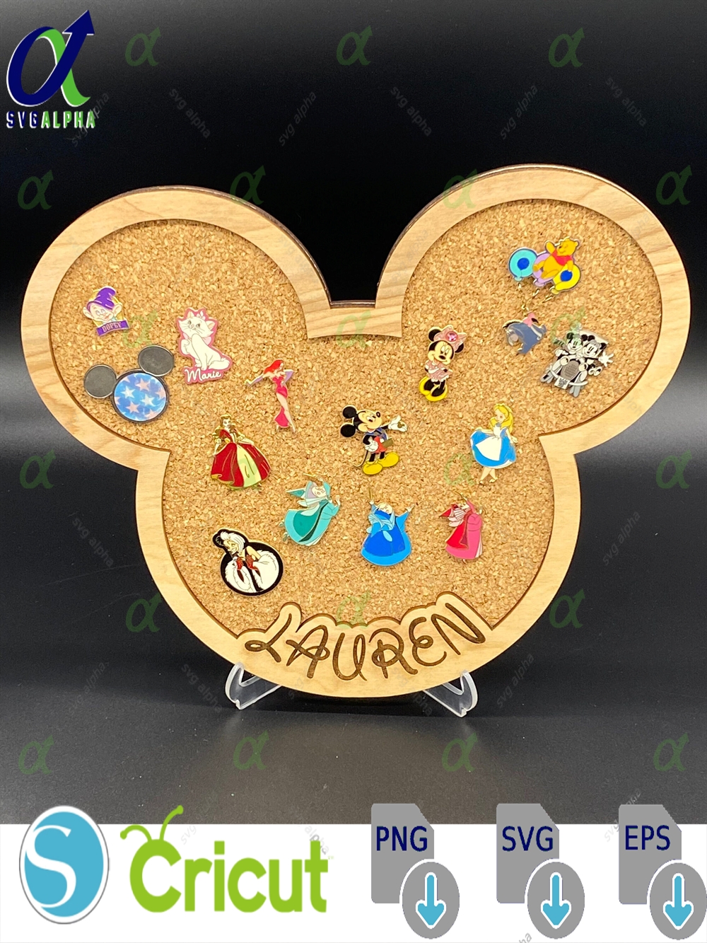 Favorite Mouse Personalized Trading Pin Display Board, Pin Trading Collecting, Personalized Vacation Gift, Fun for the Whole Family